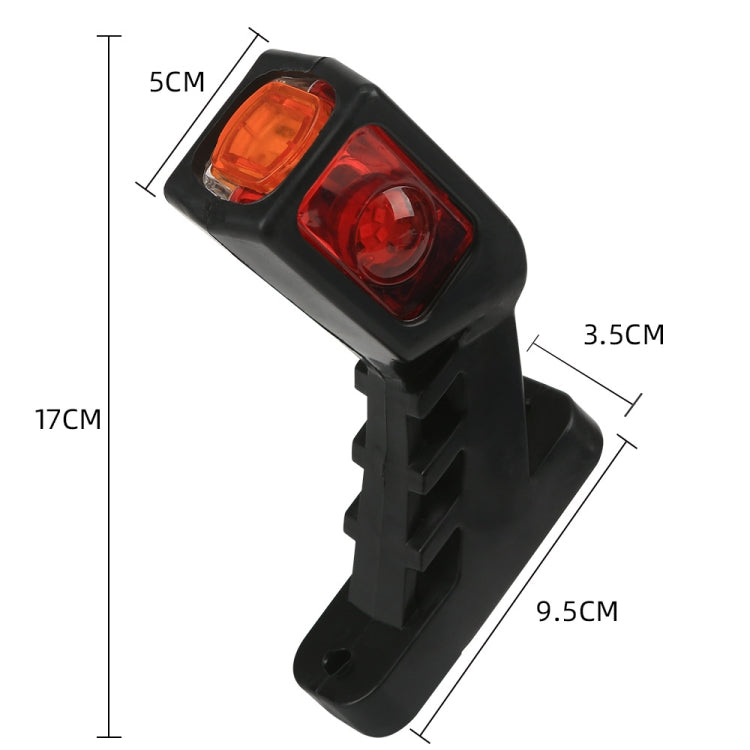MK-216 1pair 12-24V 9LED Side Marker Lighting Outline Marker Truck Light Trailer Side Marker Lights, 1pair MK-216