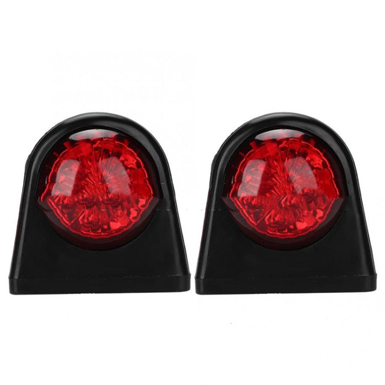 MK-249 10-30V 8LEDs Red And White Truck Round Side Light, MK-249 (Red White)