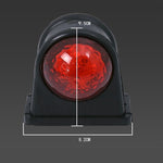 MK-249 10-30V 8LEDs Red And White Truck Round Side Light, MK-249 (Red White)