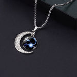 Luminous Zodiac Moon Titanium Steel Necklace Personalized Moon Pendant, Necklace Libra, Necklace Scorpio, Necklace Sagittarius, Necklace Aquarius, Necklace Capricorn, Necklace Pisces, Necklace Aries, Necklace Taurus, Necklace Gemini, Necklace Cancer   ...