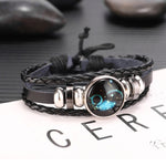 Twelve Constellations Multilayer Beaded Cowhide Bracelet, Style: Virgo Ordinary, Bracelet Leo Ordinary, Bracelet Libra Luminous, Bracelet Capricorn Luminous, Bracelet Scorpio Luminous, Bracelet Pisces Ordinary, Bracelet Cancer Luminous                 ...