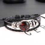 Twelve Constellations Multilayer Beaded Cowhide Bracelet, Style: Virgo Ordinary, Bracelet Leo Ordinary, Bracelet Libra Luminous, Bracelet Capricorn Luminous, Bracelet Scorpio Luminous, Bracelet Pisces Ordinary, Bracelet Cancer Luminous                 ...