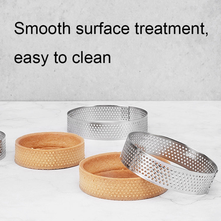 BN1006 Stainless Steel Mousse Circle Thickened Perforated Cake Mold DIY Baking Tools, Round(3 inches), Oval(5.5 inches), Round(3.5 inches), Oval(7.2 inches), Rectangle(3.9 inches), Love(3.1 inches), Rectangle(4.3 inches), Rectangle(4.7 inches)         ...