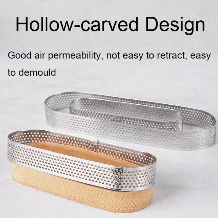 BN1006 Stainless Steel Mousse Circle Thickened Perforated Cake Mold DIY Baking Tools, Round(3 inches), Oval(5.5 inches), Round(3.5 inches), Oval(7.2 inches), Rectangle(3.9 inches), Love(3.1 inches), Rectangle(4.3 inches), Rectangle(4.7 inches)         ...