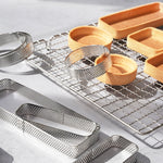 BN1006 Stainless Steel Mousse Circle Thickened Perforated Cake Mold DIY Baking Tools, Round(3 inches), Oval(5.5 inches), Round(3.5 inches), Oval(7.2 inches), Rectangle(3.9 inches), Love(3.1 inches), Rectangle(4.3 inches), Rectangle(4.7 inches)         ...