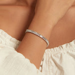 Sparkling Cubic Zirconia Bracelet Gold Plated Copper Jewelry, YIB055-17LCP, YIB055-19LCP, YIB055-17LVT, YIB055-19LVT