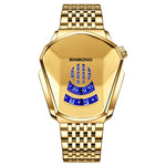 BINBOND Locomotive Concept Steel Belt Watch Men Live Black Technology Watch, Steel Belt Full Gold-Blue Face, Steel Belt Full Gold Gold Face, Steel Belt Black Stee Blue Face, Steel Belt White Steel Blue Face, Steel Belt White Steel White Face           ...