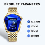 BINBOND Locomotive Concept Steel Belt Watch Men Live Black Technology Watch, Steel Belt Full Gold-Blue Face, Steel Belt Full Gold Gold Face, Steel Belt Black Stee Blue Face, Steel Belt White Steel Blue Face, Steel Belt White Steel White Face           ...