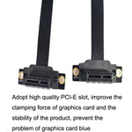 PCI-E 3.0 1X 90 Degrees Graphics Card / Wireless Network Card Extension Cable, Cable Length:, 5cm, 10cm, 15cm, 20cm, 25cm, 30cm, 40cm, 50cm