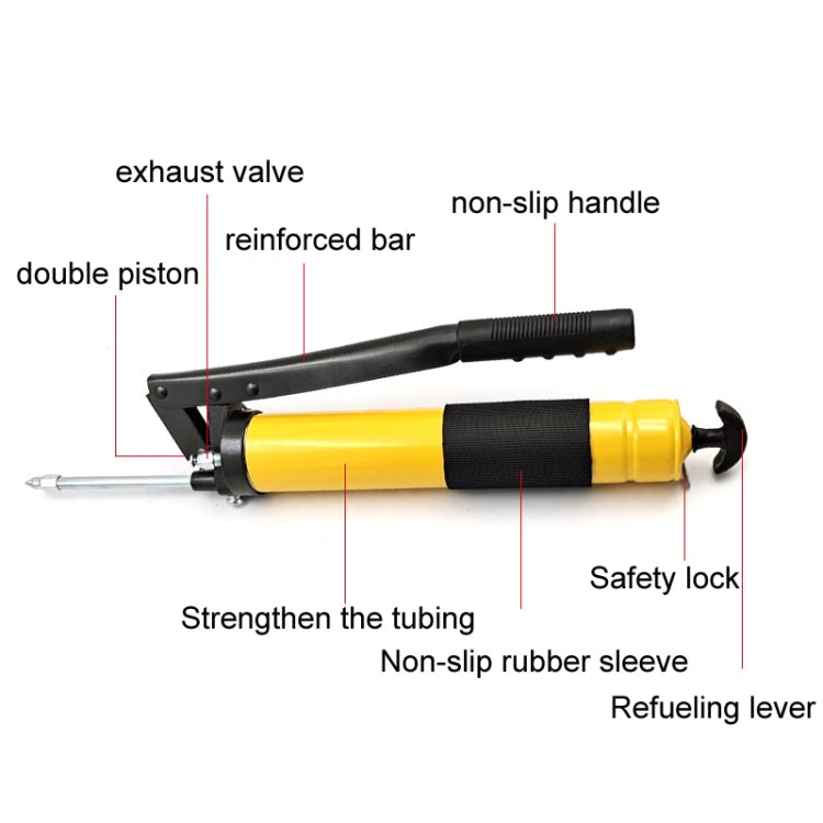Heavy-duty Hand Pressure Grease Gun Auto Repair Machinery Repair Parts, Grease 600cc