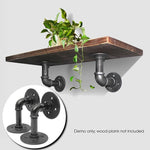 Wrought Iron Hanging Potted Plant Wall Shelf Water Pipe Shelf 11 inch, Flange, 7x7cm, 10x15cm, 14x14cm, 6inch, 8inch, 10inch, 11 inch, 12inch