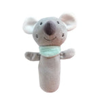Baby Hand Rattles Toys Hand Grip Stick Newborn Soothing Toys,Style:, Giraffe, Pink Rabbit, Little Grey Elephant, Koala, Piggy, Monkey, White Rabbit, Little Red Mouse, Little Flower Elephant, Little Banana, Sleep Bear Blue Rattles                       ...