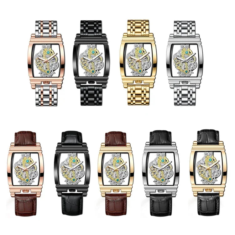 BINBOND B5011 Gear Hollow Outdoor Waterproof Luminous Men Business Watches