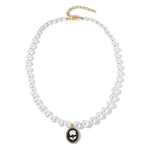 Ladies Temperament Necklace Collarbone Chain, N2209-2 Light Drilling Love, N2209-11 Colorful Love, N2209-5 Double-layer Green Love, N2209-1 Twist Stick Square Pearl, N2209-6 Oval White Flower, N2209-7 Long White Flower, N2209-9 Bow                     ...