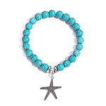 Women Beaded Bracelet Turquoise Ethnic Style Charm Jewelry, S2208-2 Owl, S2208-3 Butterfly, S2208-4 Sea Star, S2208-5 Life Tree, S2203-12 Cross, S2203-13 Turquoise Pendant, S2212-1 Eyes, S2303-1, S2303-2 Turtles, S2303-3 Cross, S2303-4 Compass, S2203-11