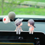 Car Ornament Ornament Lovely Kissing Couple Doll, Color:, Blue, Gray, Reading, Clever, Blue+Balloon, Blue+Blue White Balloon, Gray+Balloon, Gray+Gray Balloon, Reading+Balloon, Clever+Balloon, Stool Blue Couple, Stool Gray Couple, Stool Reading Couple  ...