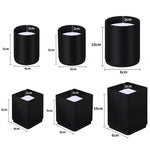 2pcs/set Furniture Carbon Steel Wraparound Heightening Foot Pad, Style:, Round 4x5cm (Black), Round 4x5cm (Brown), Round 6x5cm (Black), Round 6x5cm (Brown), Round 6x10cm (Black), Round 6x10cm (Brown), Square 4x5cm (Black), Square 4x5cm (Brown)         ...