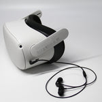 For Meta Quest 2 VR Glasses Ear-in Headset 3.5 Elbow Aluminum Earphones