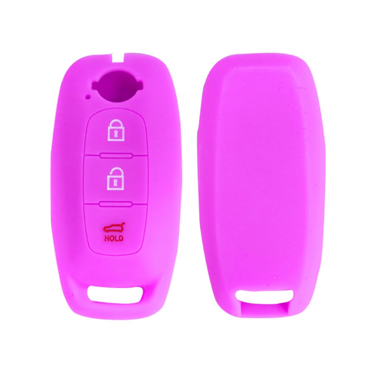 For 2023 Nissan Altima 2pcs Three-Button Key Silicone Protective Case, Black, Red, Rose Red, Pink, Blue, Apple Green, Orange, Sea Blue, Purple, Luminous Blue, Luminous Green, White