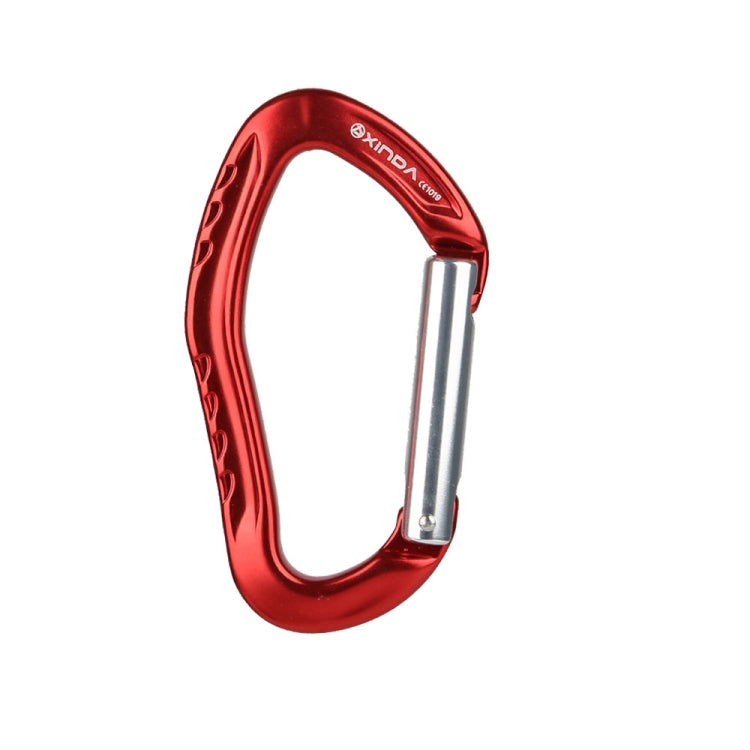 XINDA  22KN Rock Climbing  Straight Quickdraw Spring-loaded Gate Buckle Aluminum Carabiner, XD-8126 (Orange), XD-8126 (Silver), XD-8126 (Blue), XD-8126 (Black), XD-8126 (Red)