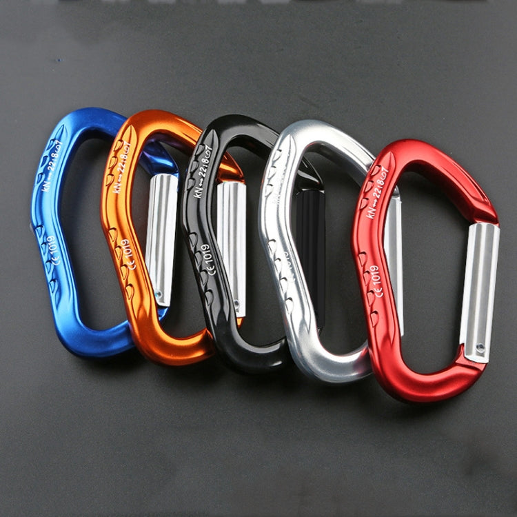 XINDA  22KN Rock Climbing  Straight Quickdraw Spring-loaded Gate Buckle Aluminum Carabiner, XD-8126 (Orange), XD-8126 (Silver), XD-8126 (Blue), XD-8126 (Black), XD-8126 (Red)