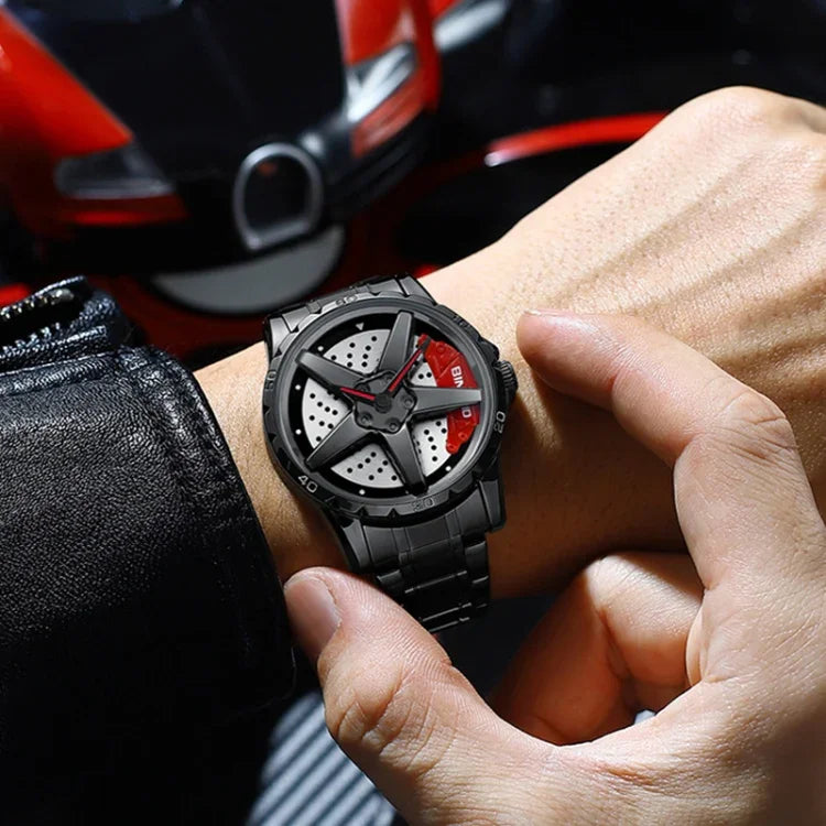 BINBOND D002 Car Hub Dial Multifunctional Waterproof and Wear-resistant Men's Watch