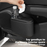 Car Seat Water Cup Holder Umbrella Storage Box Trash Can, Plastic, Black Leather, Brown Leather, Beige Leather