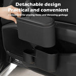 Car Seat Water Cup Holder Umbrella Storage Box Trash Can, Plastic, Black Leather, Brown Leather, Beige Leather