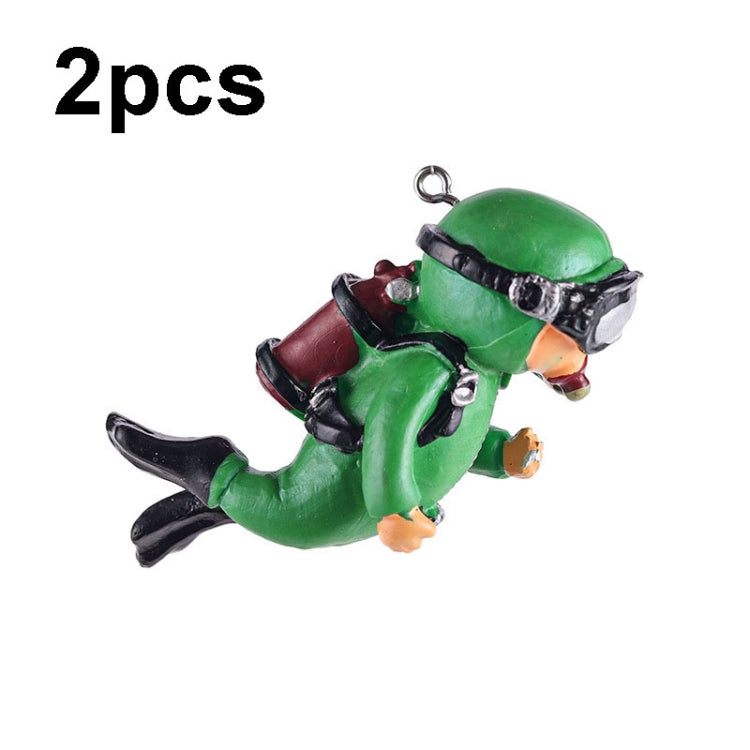 2pcs Fish Tank Diver Aquarium Ornaments Aquascape Decorations, Regular Black, Regular Pink, Regular Green, With Camera Blue, With Camera Black, With Camera Pink, With Camera Green, With Camera Orange, Regular Blue, Regular Orange