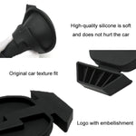 For Tesla Model3/Y 2pcs Charging Port Silicone Dustproof Waterproof Cover, Split Black, Split Red, Split Blue, Conjoined Black, Conjoined Red, Conjoined Blue, EU Standard Black