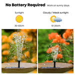 Solar Water Fountain Pool Outdoor Bird Bath Solar Powered Fountain Floating Water, 13cm, 16cm