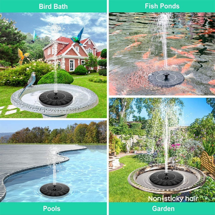 Solar Water Fountain Pool Outdoor Bird Bath Solar Powered Fountain Floating Water, 13cm, 16cm