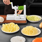 Grater Vegetable Potato Spiral Slicer Whirlwind Fruit Vegetable Spiral Machine, White