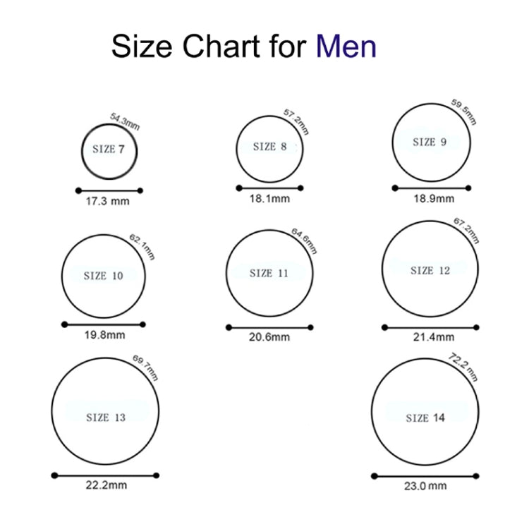 SH800-140 8mm Wide Curved Radian Step Silicone Ring, No.7, No.8, No.9, No.10, No.11, No.12