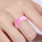 SH100 5.7mm Wide Silicone Ring Glitter Couple Ring, No.8, No.9, No.10