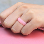SH100 5.7mm Wide Silicone Ring Glitter Couple Ring, No.8, No.9, No.10