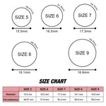 SH100 5.7mm Wide Silicone Ring Glitter Couple Ring, No.8, No.9, No.10