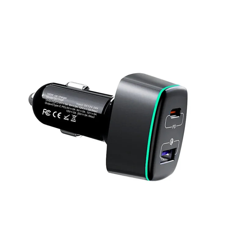 For DJI Mavic 3/Mini 2 RCSTQ 100W 2 In 1 Car Charger, For DJI Mavic 3/Mini 2