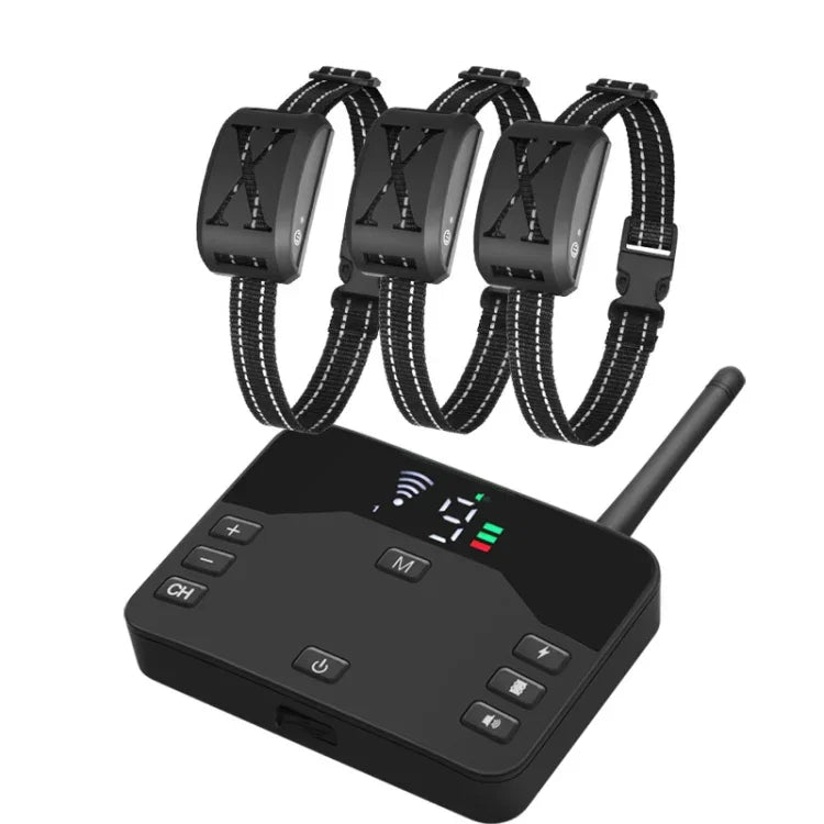 2-In-1 Electric Dog Fence & Remote Training Collar Adjustable Vibration & Shock, For 1 Dog, For 2 Dogs, For 3 Dogs