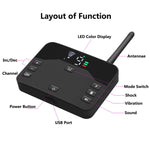 2-In-1 Electric Dog Fence & Remote Training Collar Adjustable Vibration & Shock, For 1 Dog, For 2 Dogs, For 3 Dogs