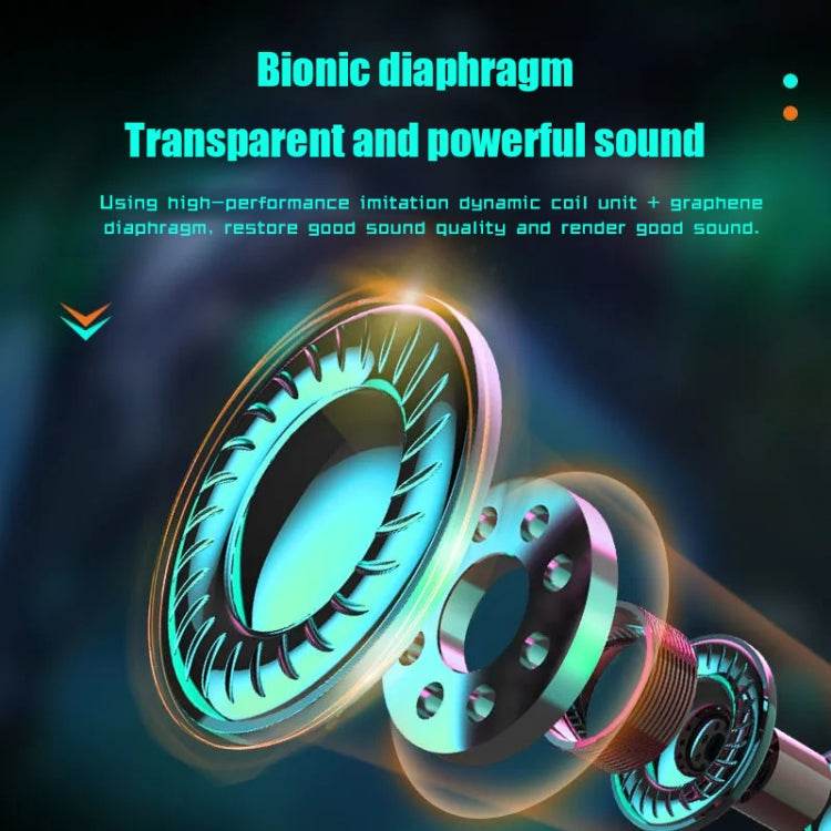 N35 TWS Colorful Light In-Ear Low Latency Wireless Bluetooth Game Earphones, Digital Display, Non-digital Display