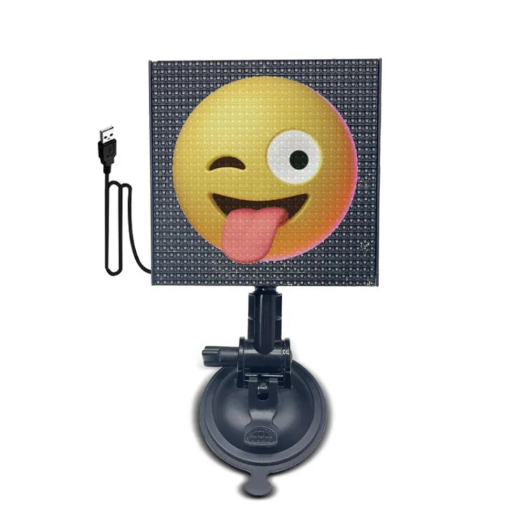 LED Dynamic Emoticon Car Display Screen 5V USB Interface, USB Interface