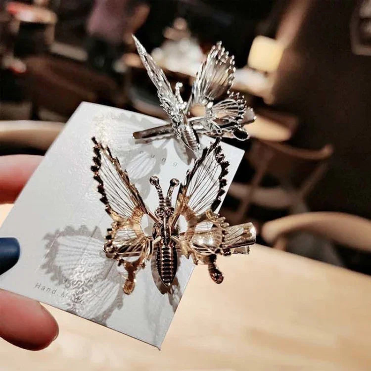 Moving Simulation Butterfly Hairpin Simple Bangs Clip Hair Accessories