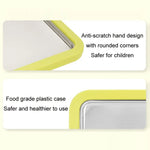 Mini Household Fried Yogurt Machine Children Homemade DIY Fried Ice Tray, Stainless Steel Green 26x21cm, Stainless Steel White 26x21cm, Stainless Steel Pink 22.5x17.5cm, Stainless Steel White 22.5x17.5cm, Aluminum Alloy White 22.5x17.5cm
