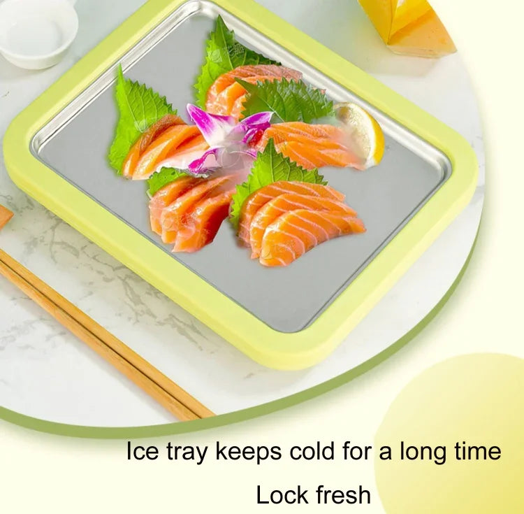 Mini Household Fried Yogurt Machine Children Homemade DIY Fried Ice Tray, Stainless Steel Green 26x21cm, Stainless Steel White 26x21cm, Stainless Steel Pink 22.5x17.5cm, Stainless Steel White 22.5x17.5cm, Aluminum Alloy White 22.5x17.5cm