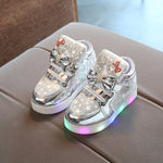 Breathable Flashing Light Luminous Casual Boys & Girls Shoes, 21, 22, 23, 24, 25, 26, 27, 29, 30, 28