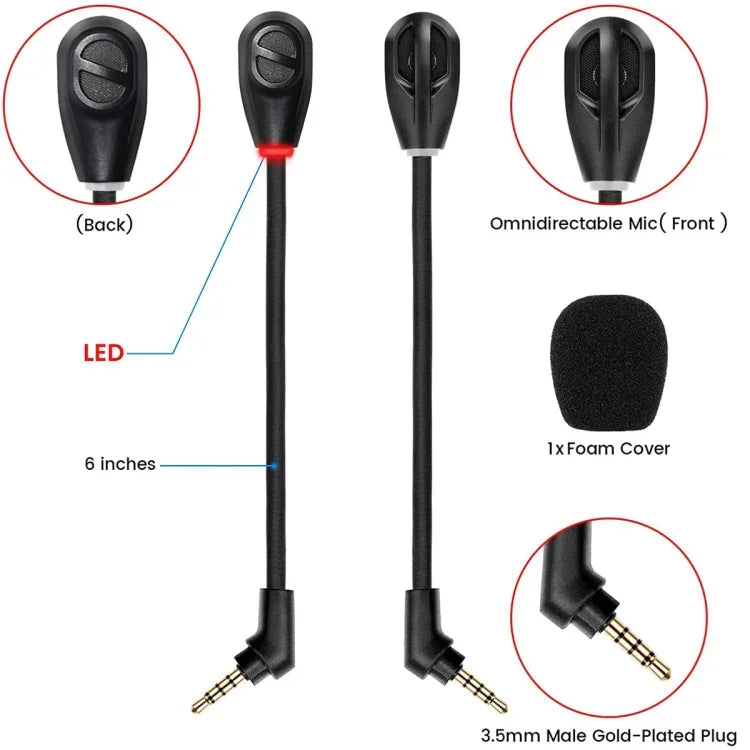 For Kingston / Flight S / Sky Arrow S Gaming Headset Noise Canceling Microphone Headset with Light Microphone, ZS0215