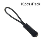 10pcs /Pack TPU Plastic Slider Zipper Cord Caterpillar Puller