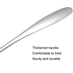 Small 304 Stainless Steel Spoon Glossy Thickened Flat Head Flat Bottom Serving Spoon, Stainless Steel Color, Titanium Gold, Rose Gold, Colorful, Black, Blue