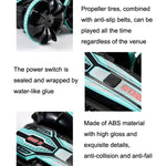 2.4G Amphibious Stunt Remote Control Car Double-sided Rolling Driving Children Electric Toys, Red, Green